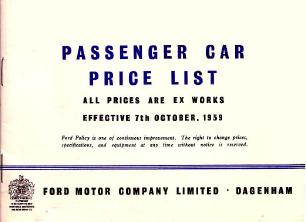 Price List