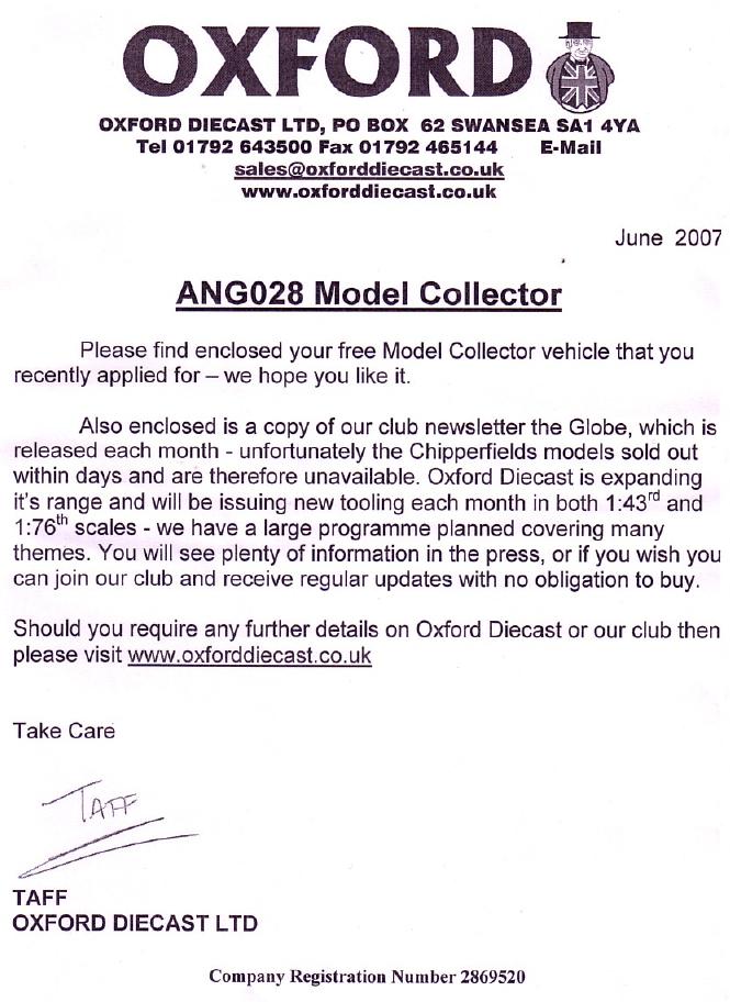 Oxford Letter