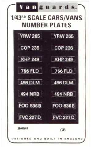 Number Plates