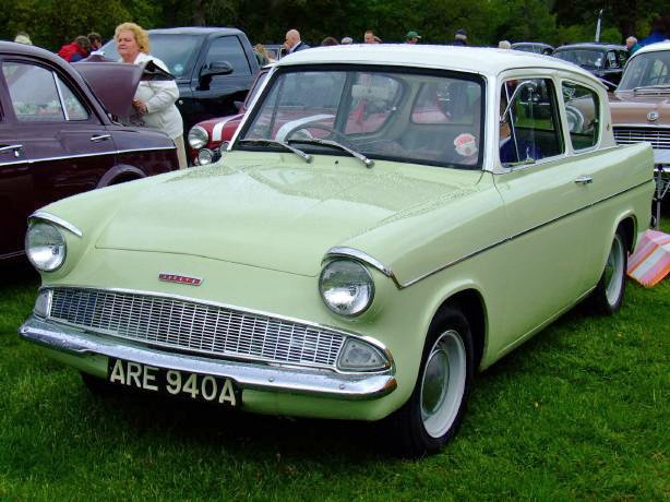 Yellow and White Anglia