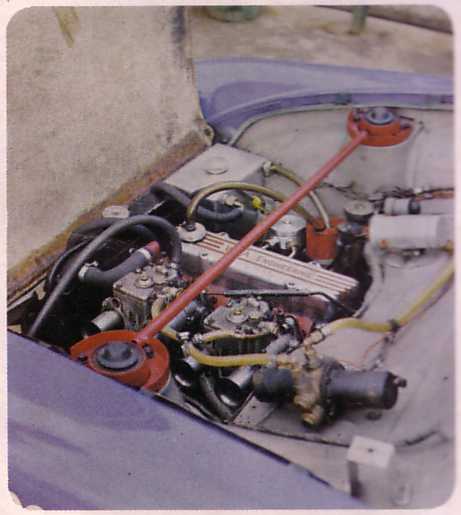 Blue anglia Engine