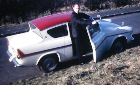 Alan's father Ian with New Car