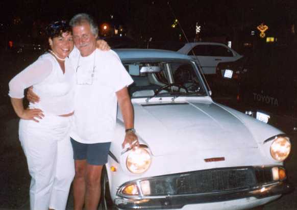 Gary's Anglia with Pete Best