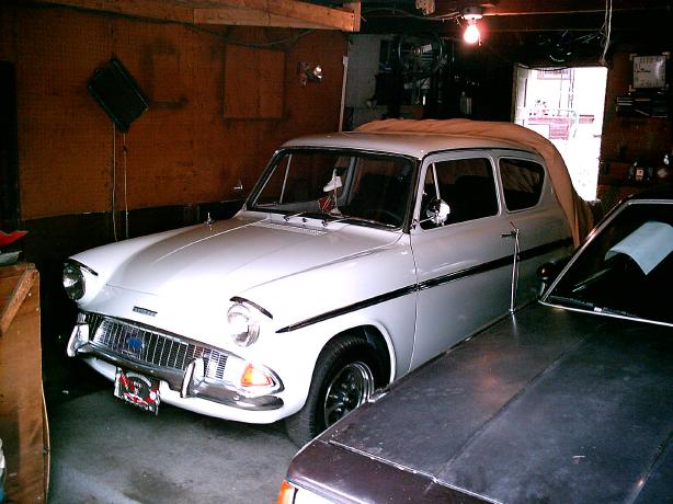 Anglia in Garage