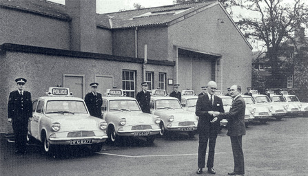 Handing over the Panda Cars