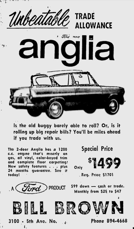 Ford Anglia - Bill Browns