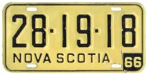 1966 Plate