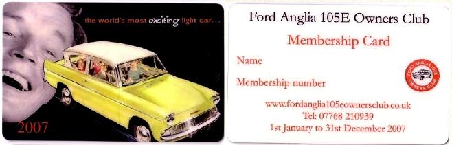2007 Membership Card