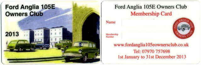 2013 Membership Card